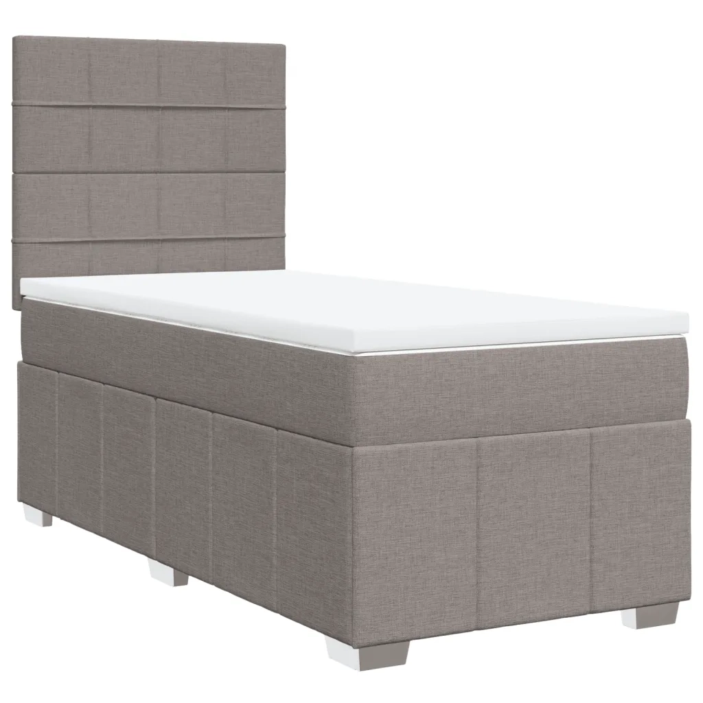 Giroletto a Molle con Materasso Tortora 90x200 cm inTessuto 3291555