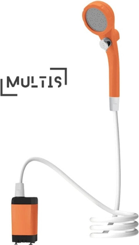 Kit di doccia per campeggio - Doccia elettrica ricaricabile - Pompaggio con display digitale intelligente - Doccia a mano - Viaggio - Escursione - Bagno - Kit di doccia per campeggio
