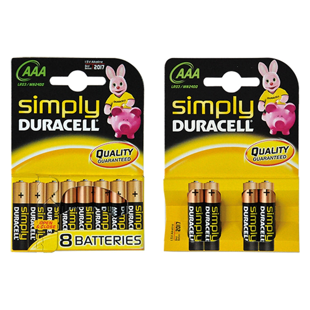 PILA MINISTILO 'MN 2400' Pz 8 - 1,5 V - AAA SIMPLY- 10 blister  - DURACELL