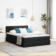 Letto con contenitore e materasso Nero 140 x 200 cm 3370577