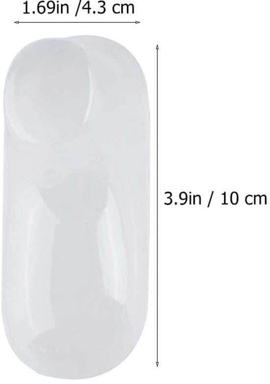 Supporto per piedi in plastica trasparente - 20 pezzi - Stecche per piedi - Standard per piedi dei bambini - Prevenzione della deformazione - Dimensioni 10x4,3x3,9 cm - Supporto per scarpe