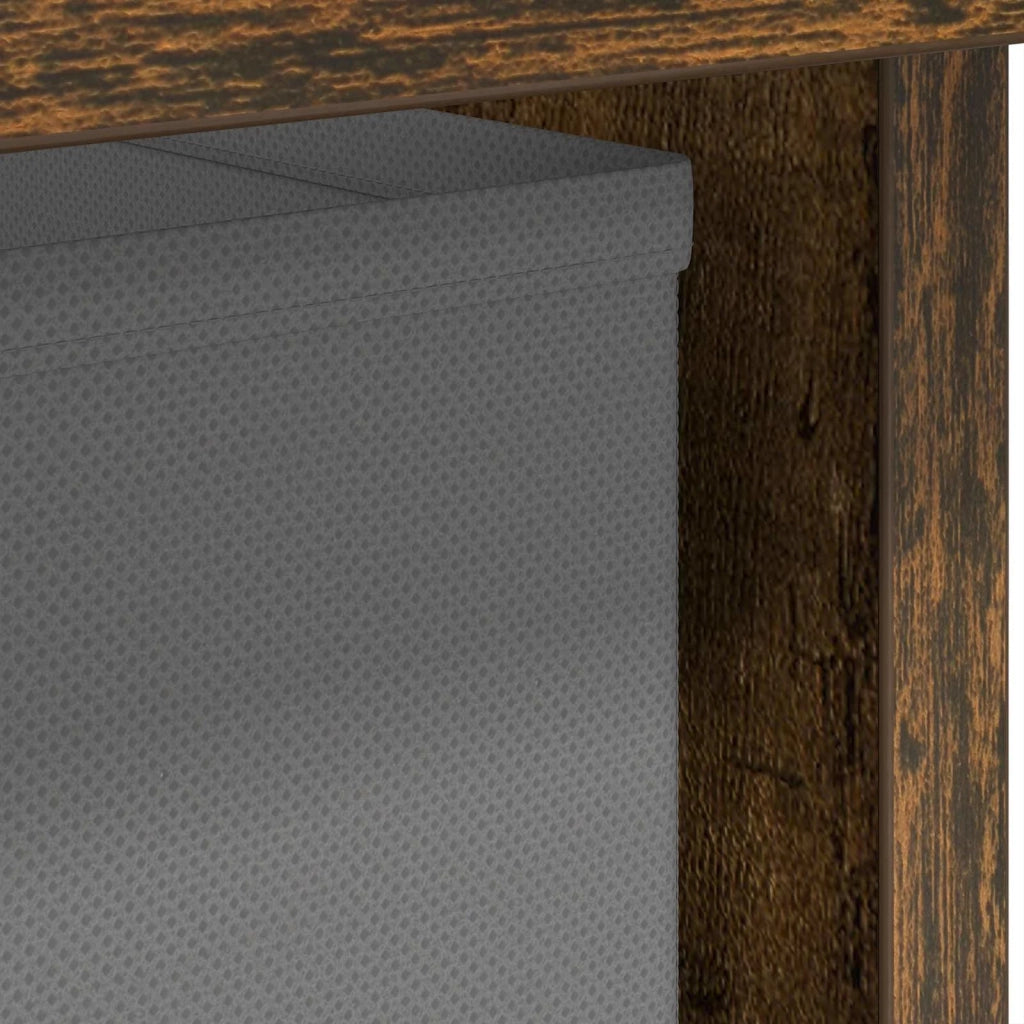 Set di 2 Comodini | Armadio da Notte | Mobiletto da notte Rovere fum¨¦ 41 x 40 x 45 cm Legno multistrato
