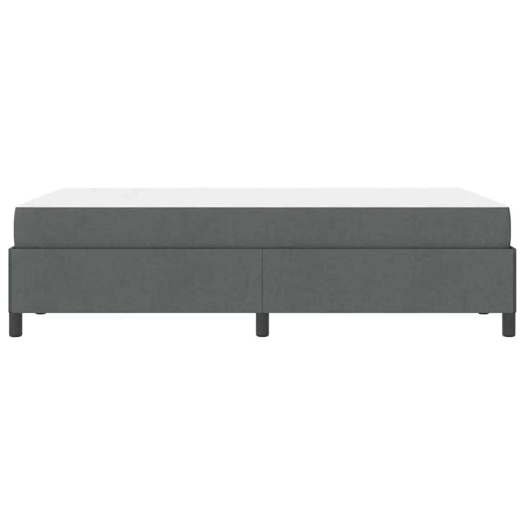 Letto a molle Grigio scuro 120 x 190 cm Tessuto