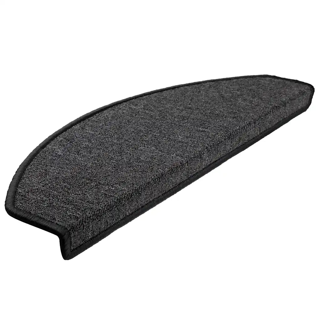 Tappetini per scale 20 pz 65x24x4 cm Antracite Semicircolari Grandi 3365789