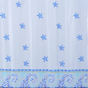 TENDA DOCCIA IN TESSUTO AZZURRO 120X200