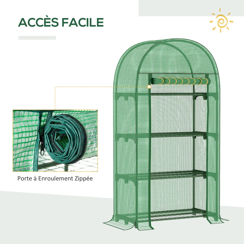 Serra da giardino per balcone ¨C Minimal ¨C 80x49x160 cm verde
