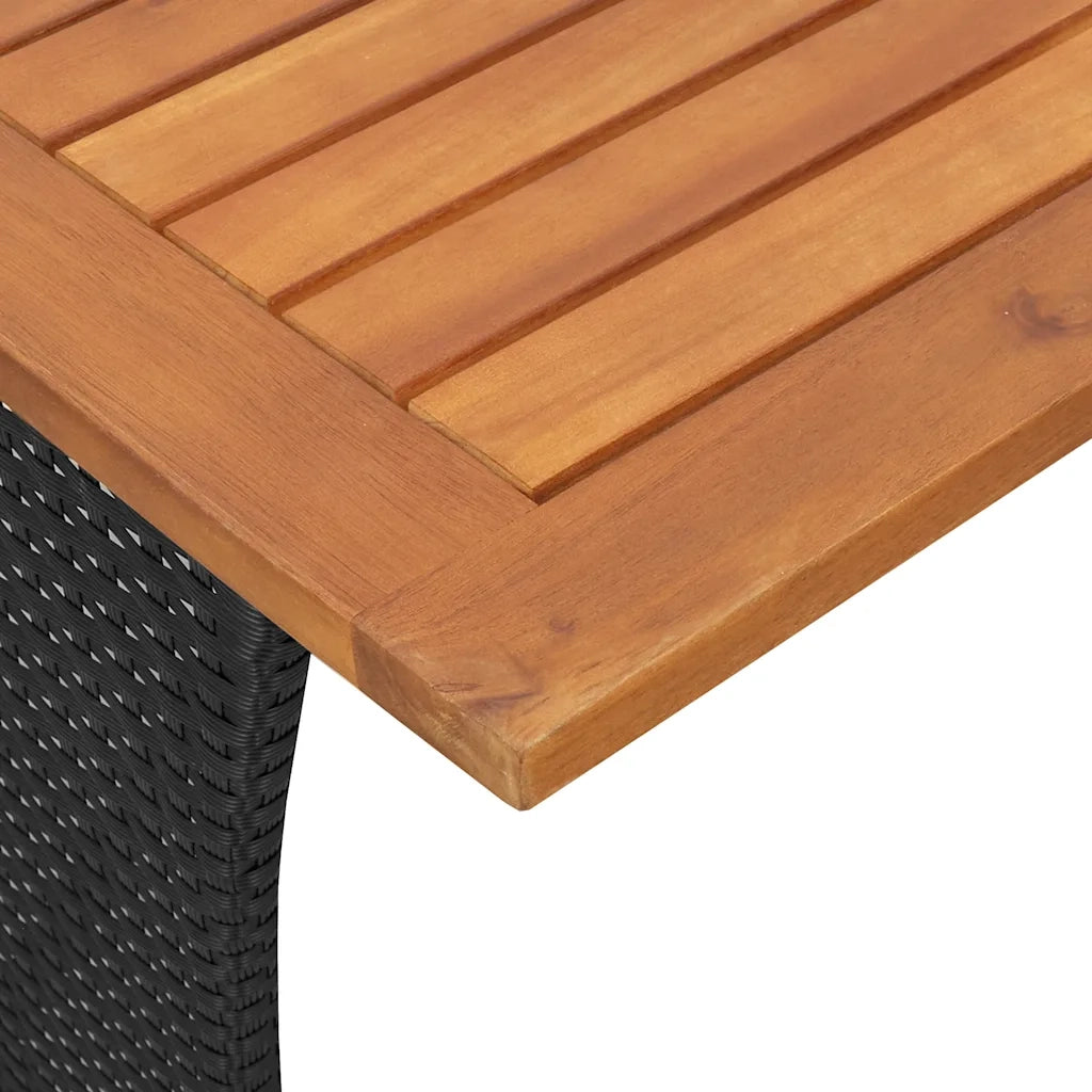 Set Divani da Giardino 5 pz con Cuscini in Polyrattan Nero 3365345