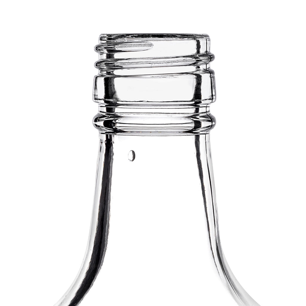 KADAX Bottiglia in Vetro per Tintura 250ml Con Tappo Rosso Lungo 10pz.