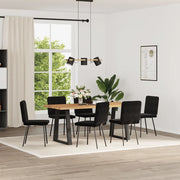 Sedie da Pranzo 6 pz Nere in Velluto 3315509