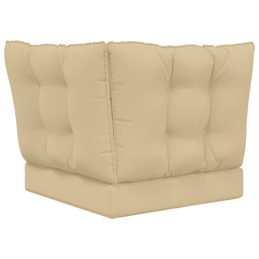 Cuscino per divano da esterno 3 pcs Beige Poliestere 900798