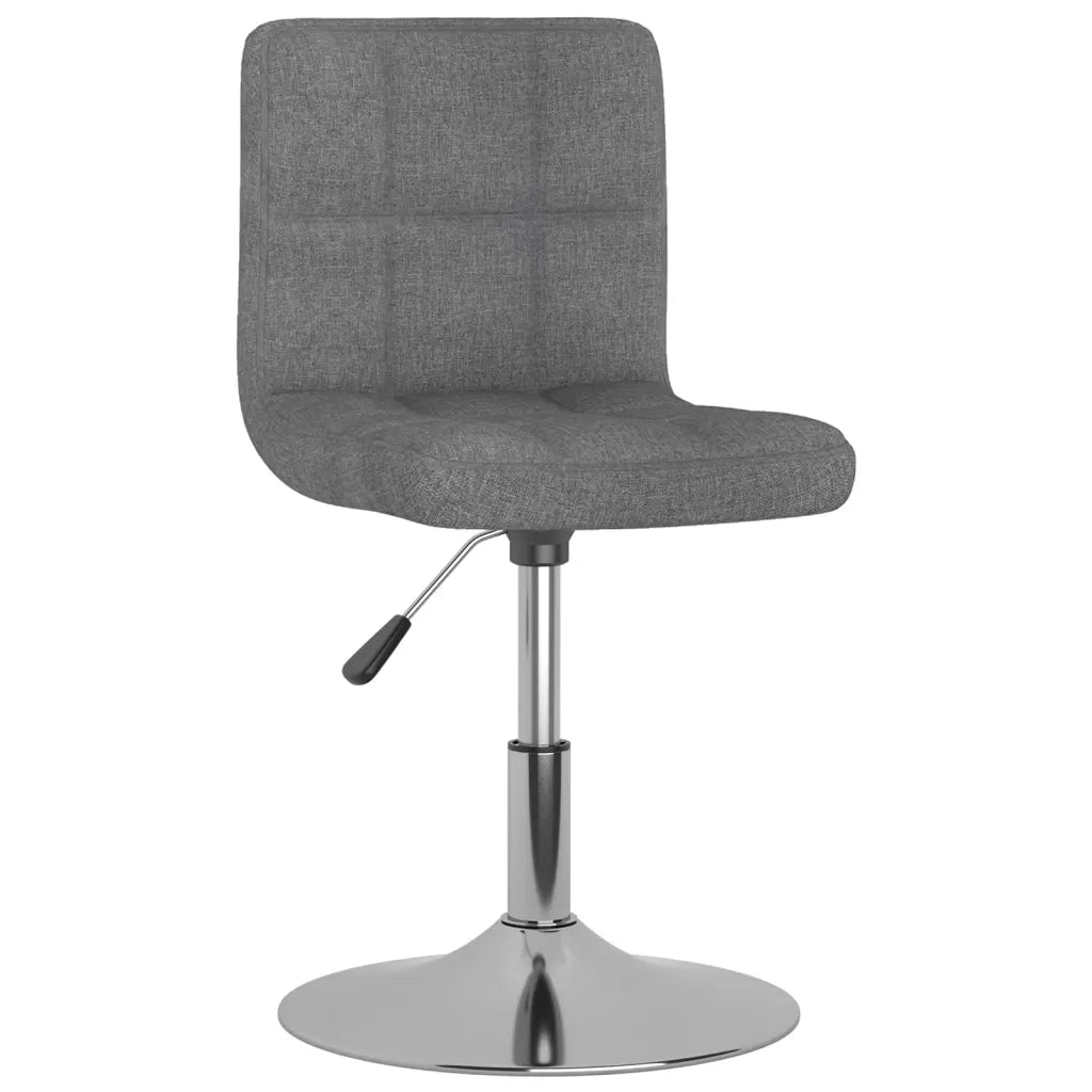 Sedie da Pranzo Girevoli 6 pz Grigio Chiaro in Tessuto 3087458