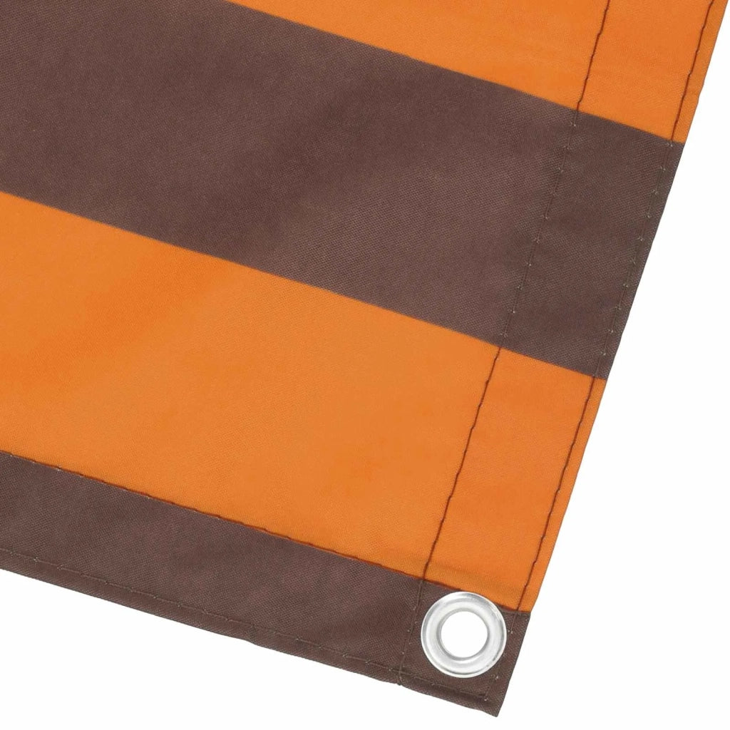 Schermo da balcone | Paravento da Balcone Arancione e Marrone 110 x 600 cm