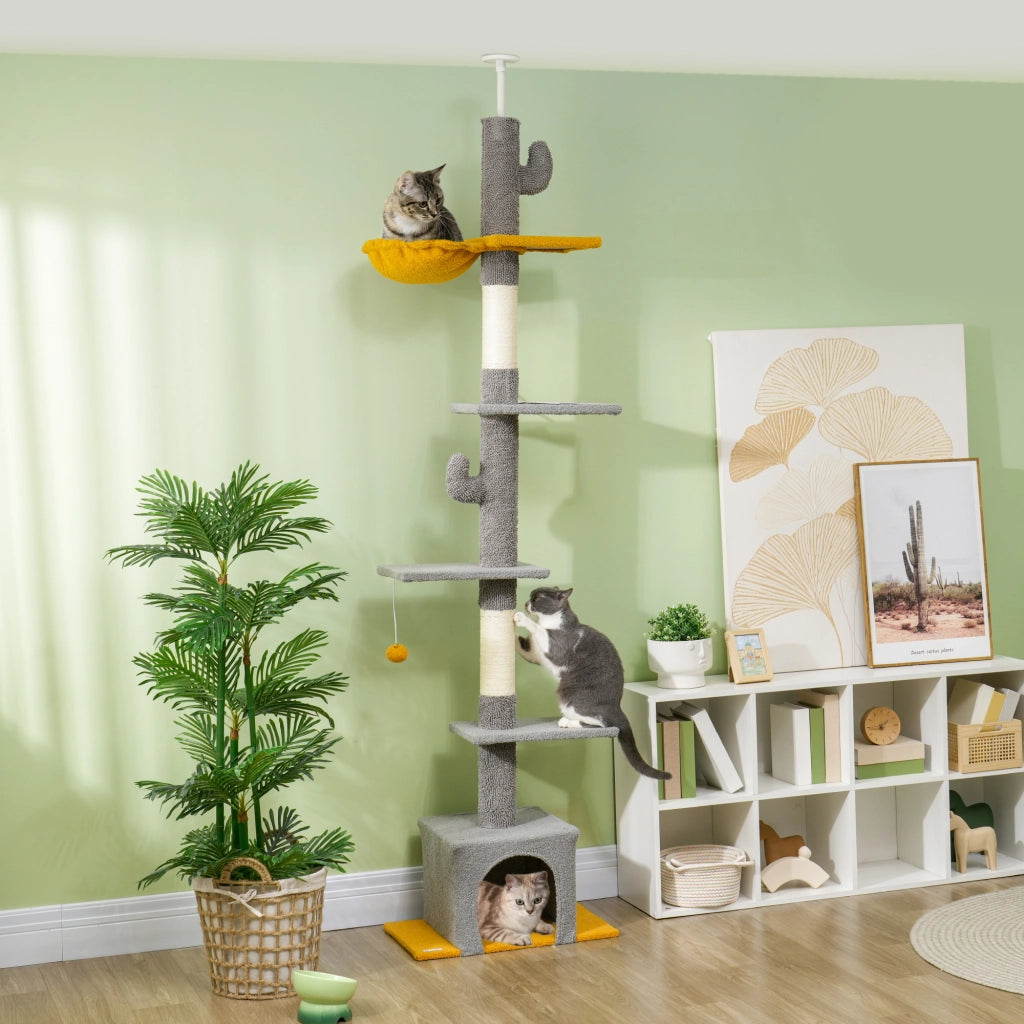 Albero per gatti ¨C Minimal ¨C grigio chiaro 275 cm