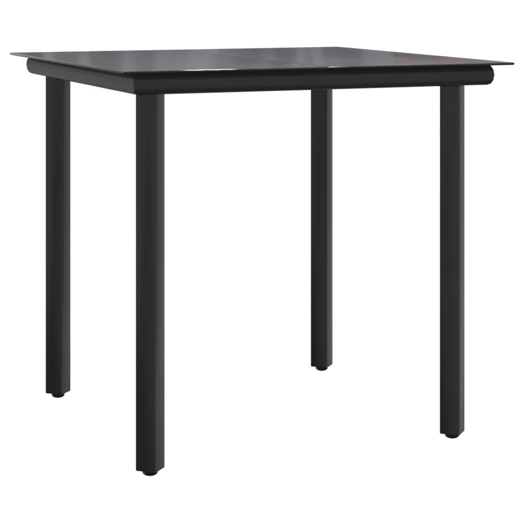 Set Pranzo da Giardino 5pz con Cuscini in Polyrattan e Acciaio 3186988