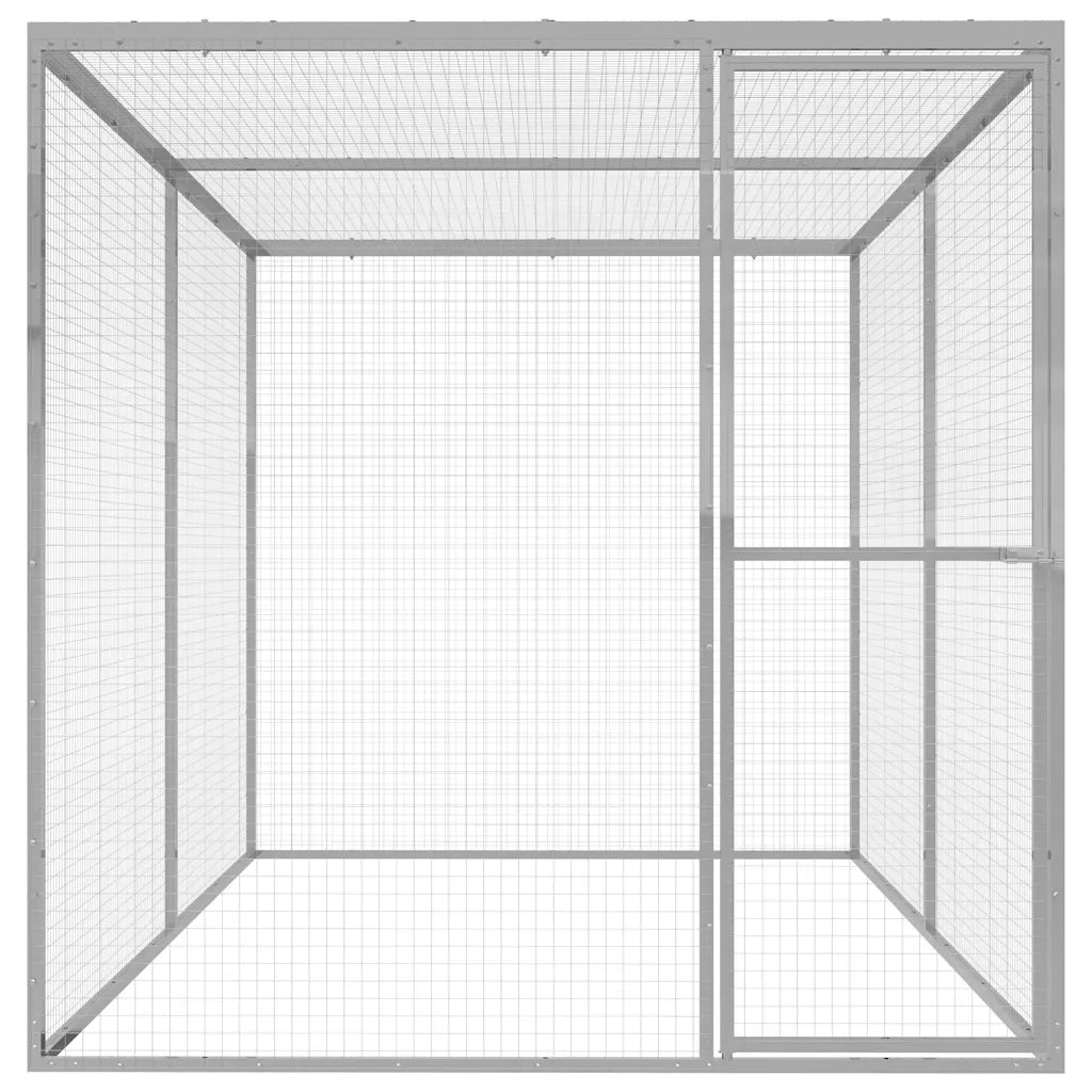 Gabbia per Gatti 3x1,5x1,5 m in Acciaio Zincato CFW5770147