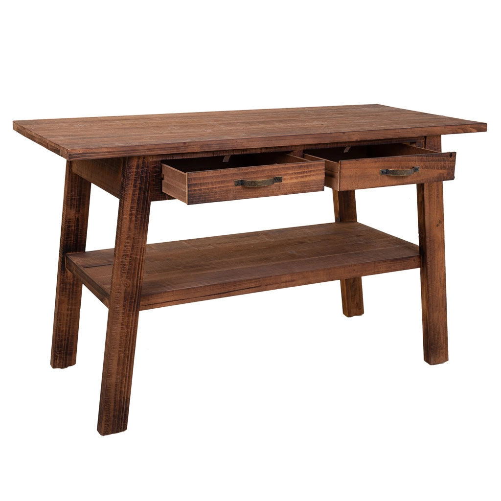 Mobile ingresso in legno marrone, 127x56x76h cm