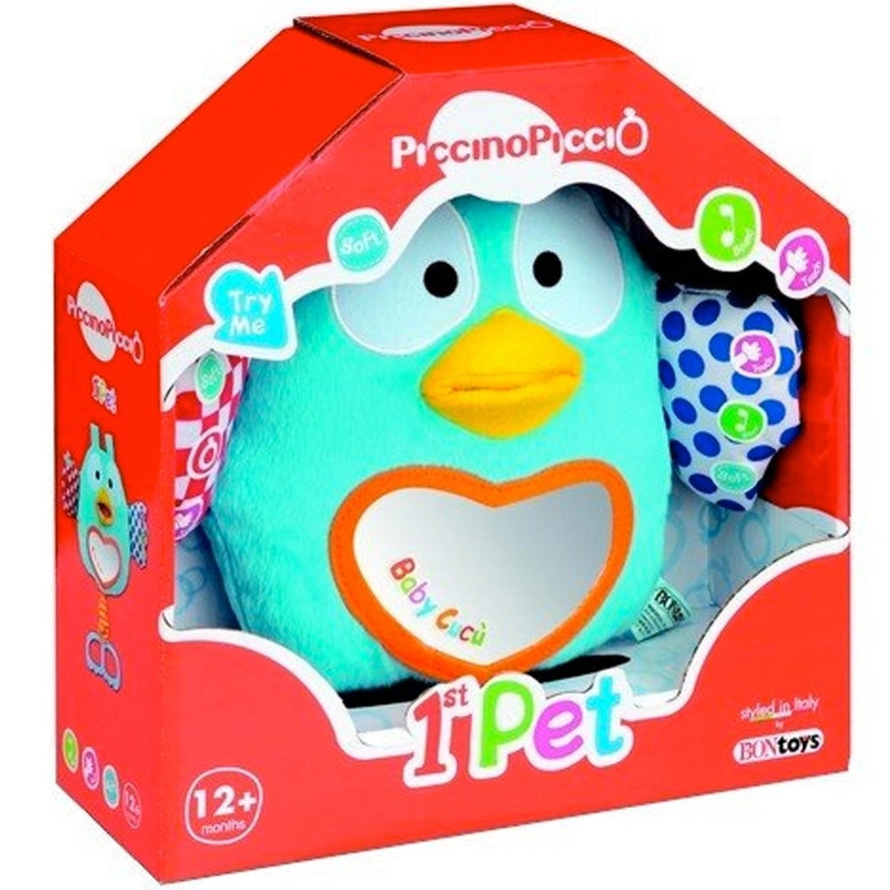 Trade Shop - Cucu Musicale Gufetto Peluche Con Effetti Sonori Bontempi Stoffa Plastica Culla -