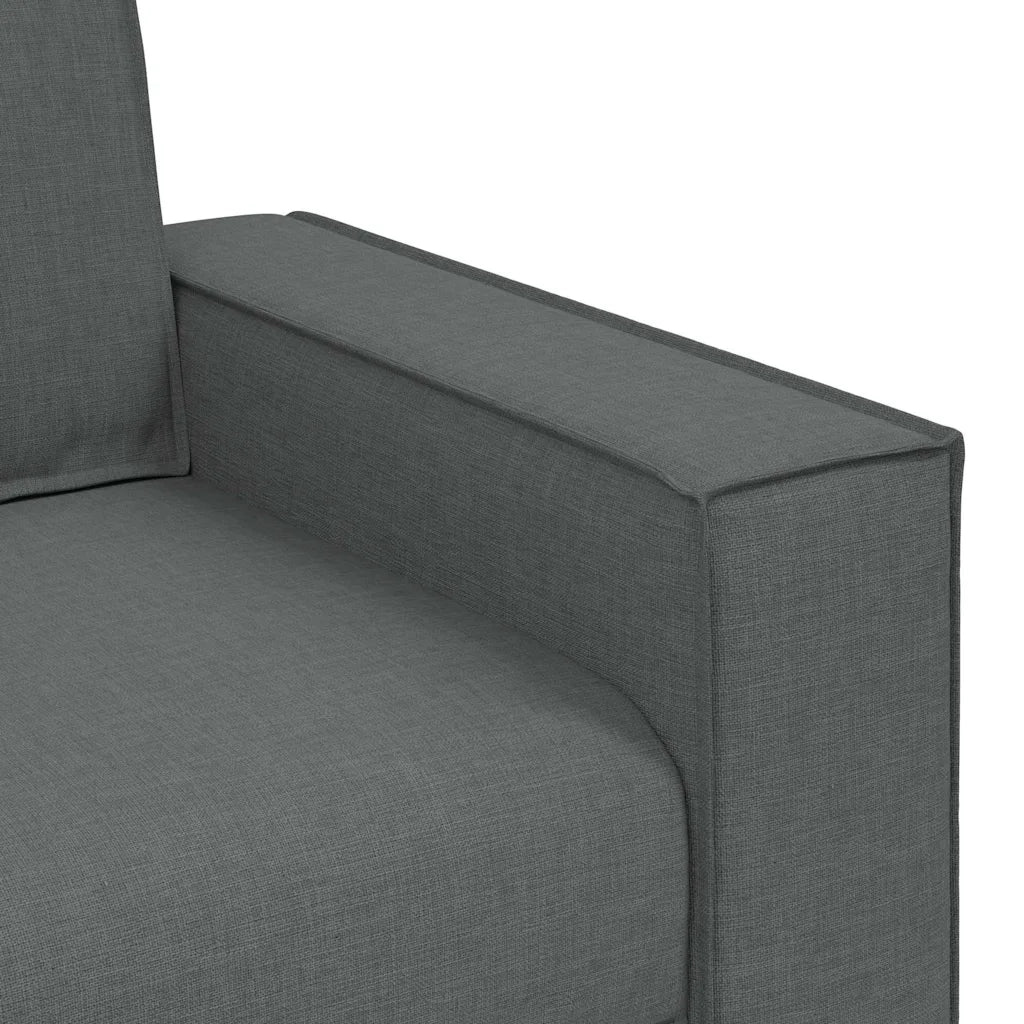 Divano a 2 Posti-Sofa 2 Posti Grigio scuro 140 cm in tessuto 912583