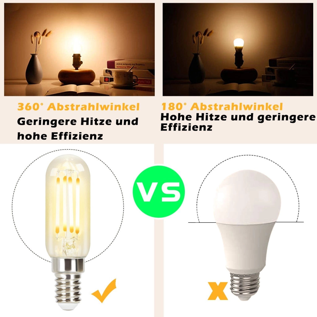 ZMH Bombilla LED Edison Bombilla LED Vintage T25 2700K