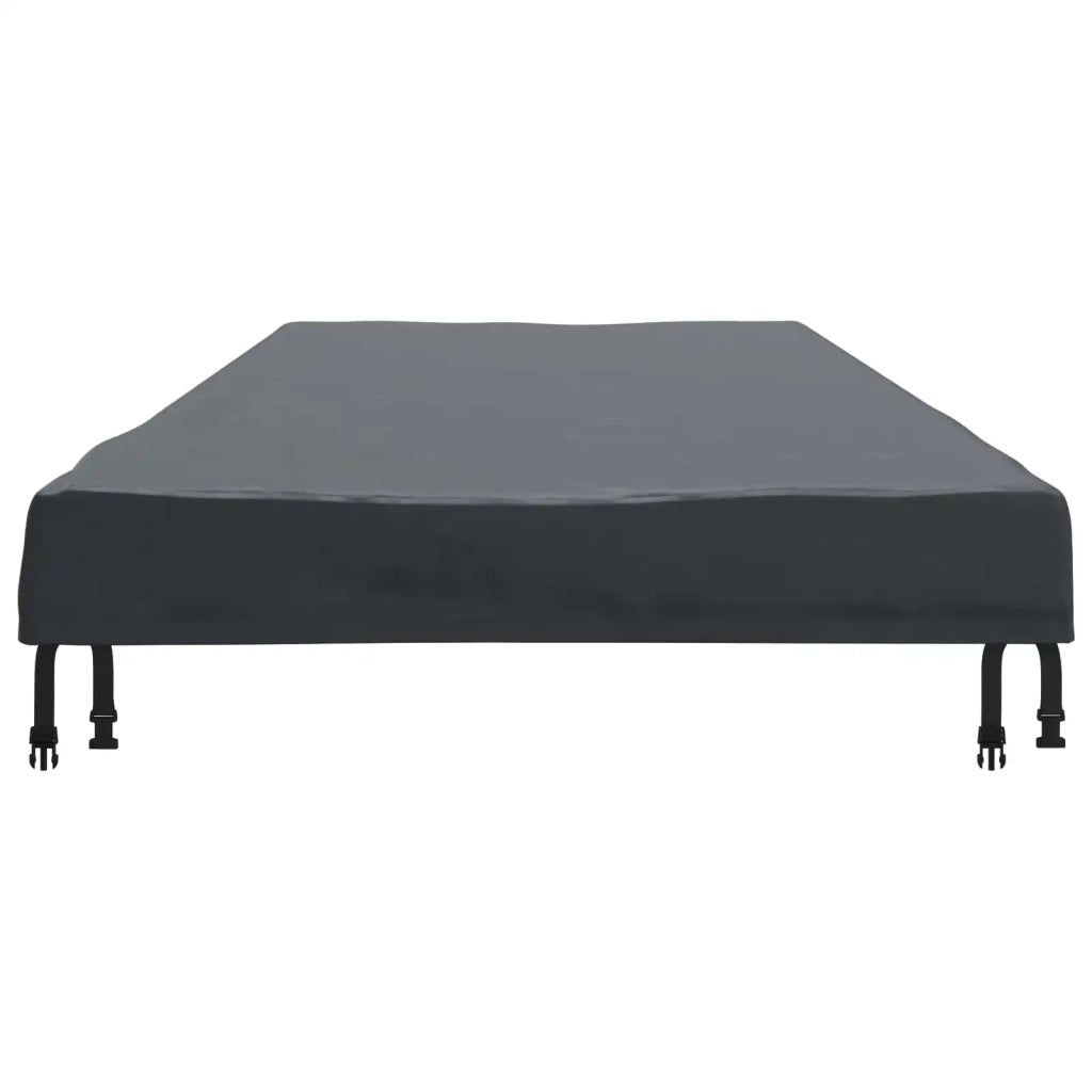 Copertura Tavolo Tinta unita Nero 262 x 102 x 15 cm Tessuto 4106128