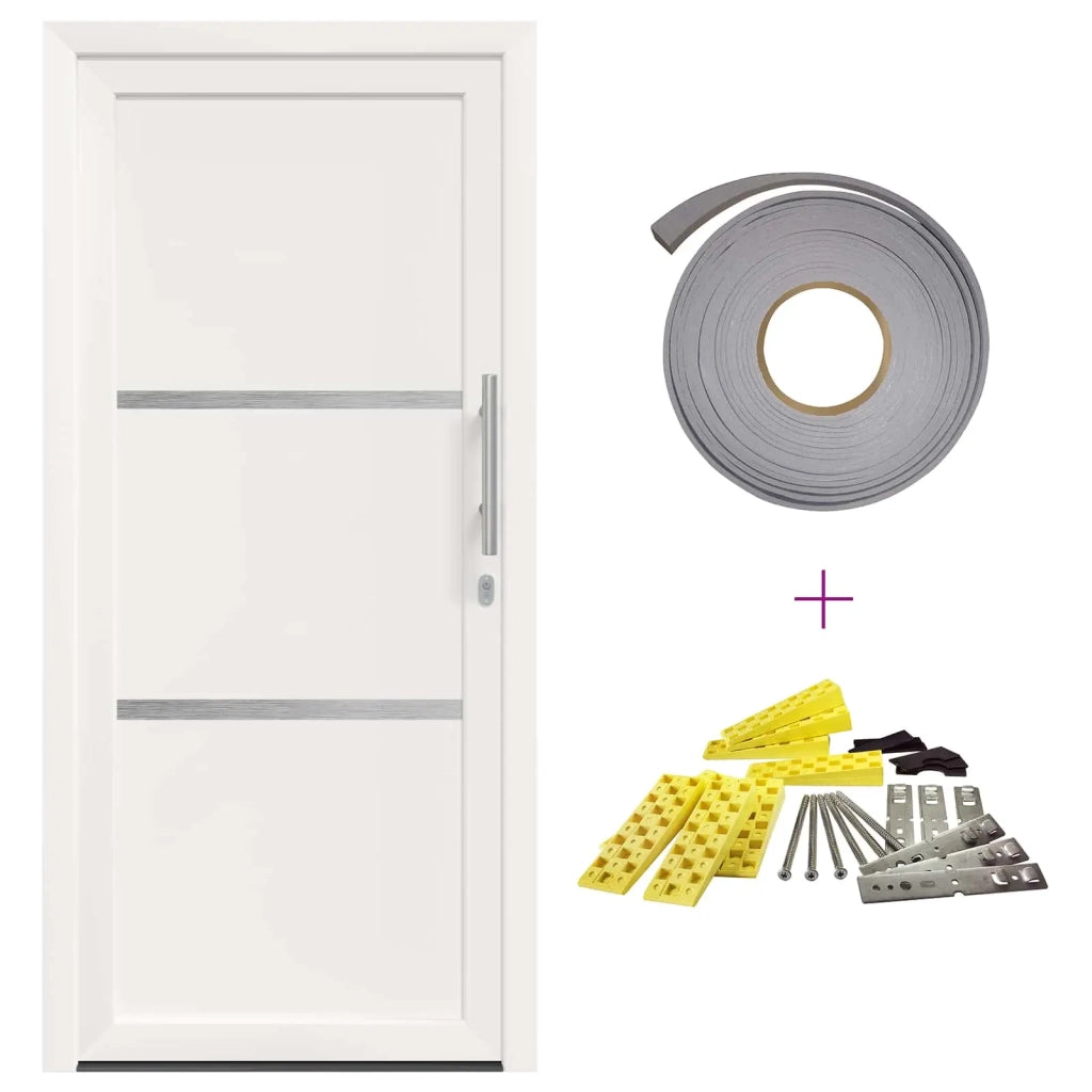 Porta Frontale Bianco 98 x 208 cm PVC 3445693
