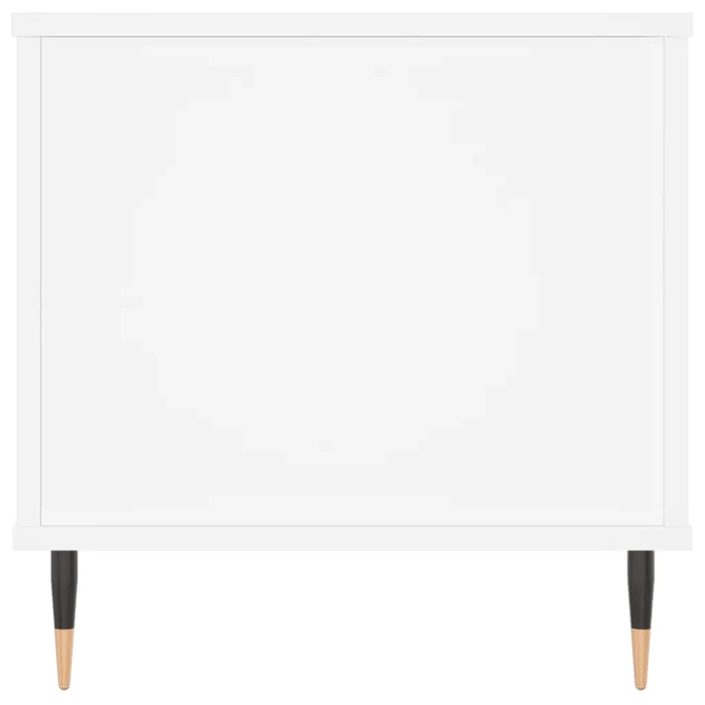 Tavolino da Salotto Bianco 90x44,5x45 cm in Legno Multistrato 830964