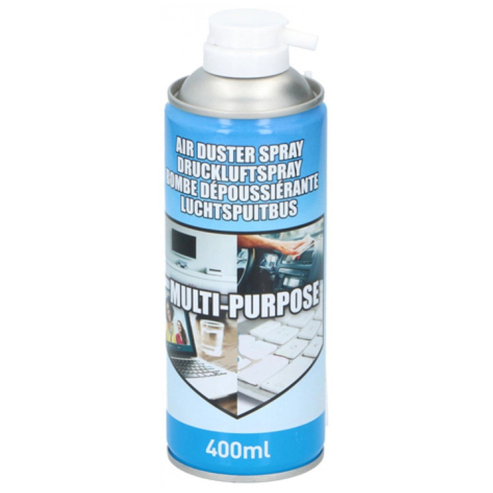 Trade Shop - Bomboletta Aria Compressa Air Duster Pulizia Polvere Tastiera Pc Computer 400ml -