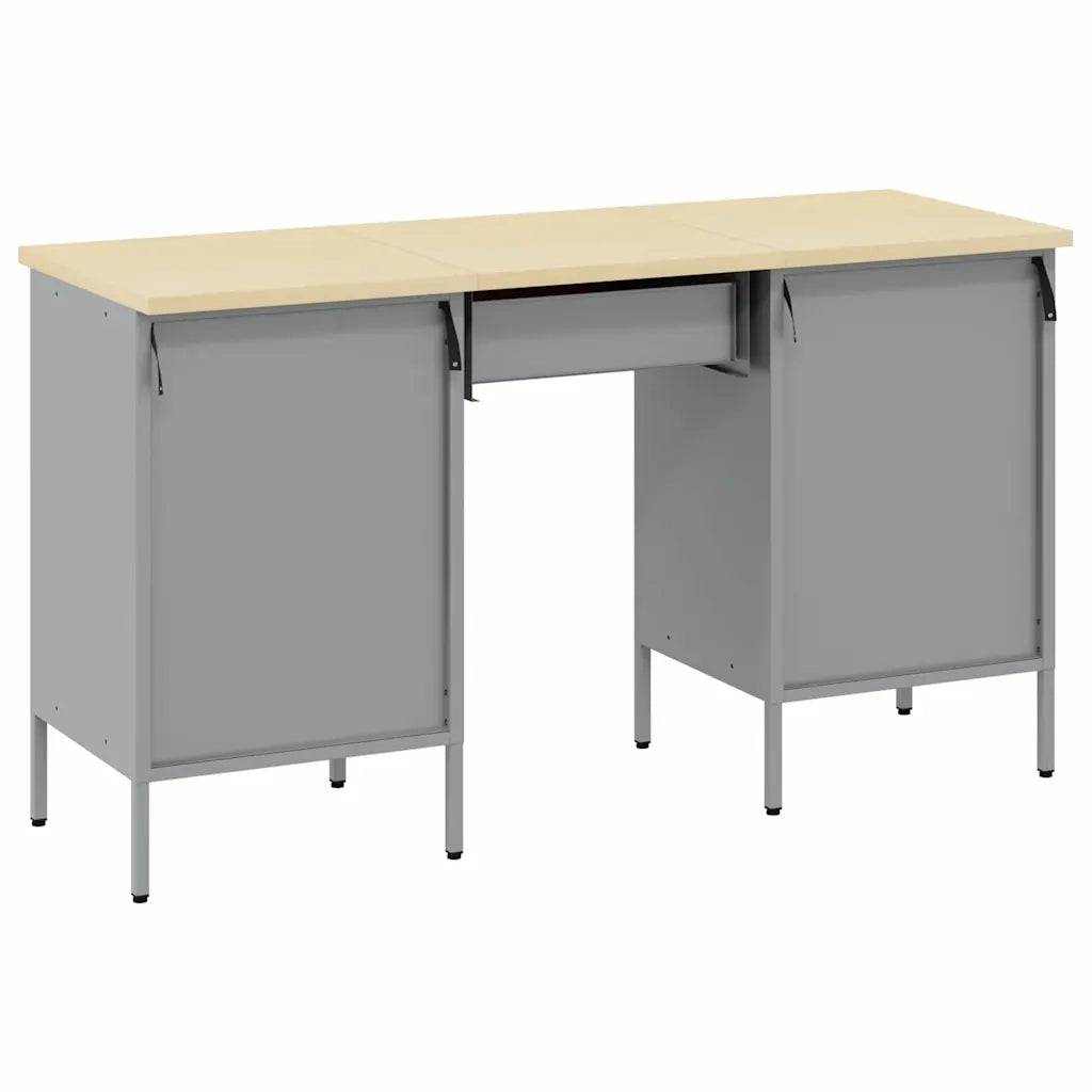 Mobile da lavoro 3 pcs Rosso Legno ingegnerizzato e acciaio 3321377