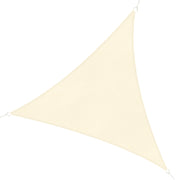 Tenda a Vela Triangolare Parasole per Esterni ¨C zephmum ¨C Crema Bianco Avorio 3x3x3 m