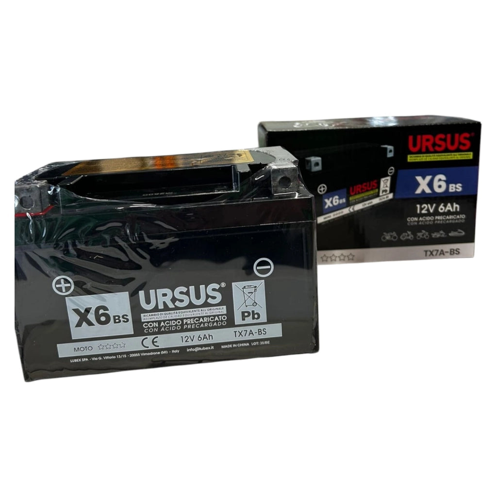 BATTERIA PER MOTO URSUS X6BS 6Ah