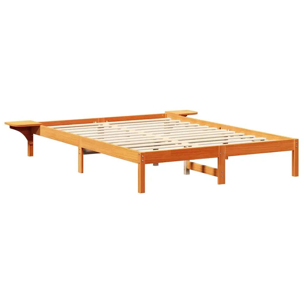 Struttura del letto Marrone cerato 150 x 200 cm Pino massello 873186