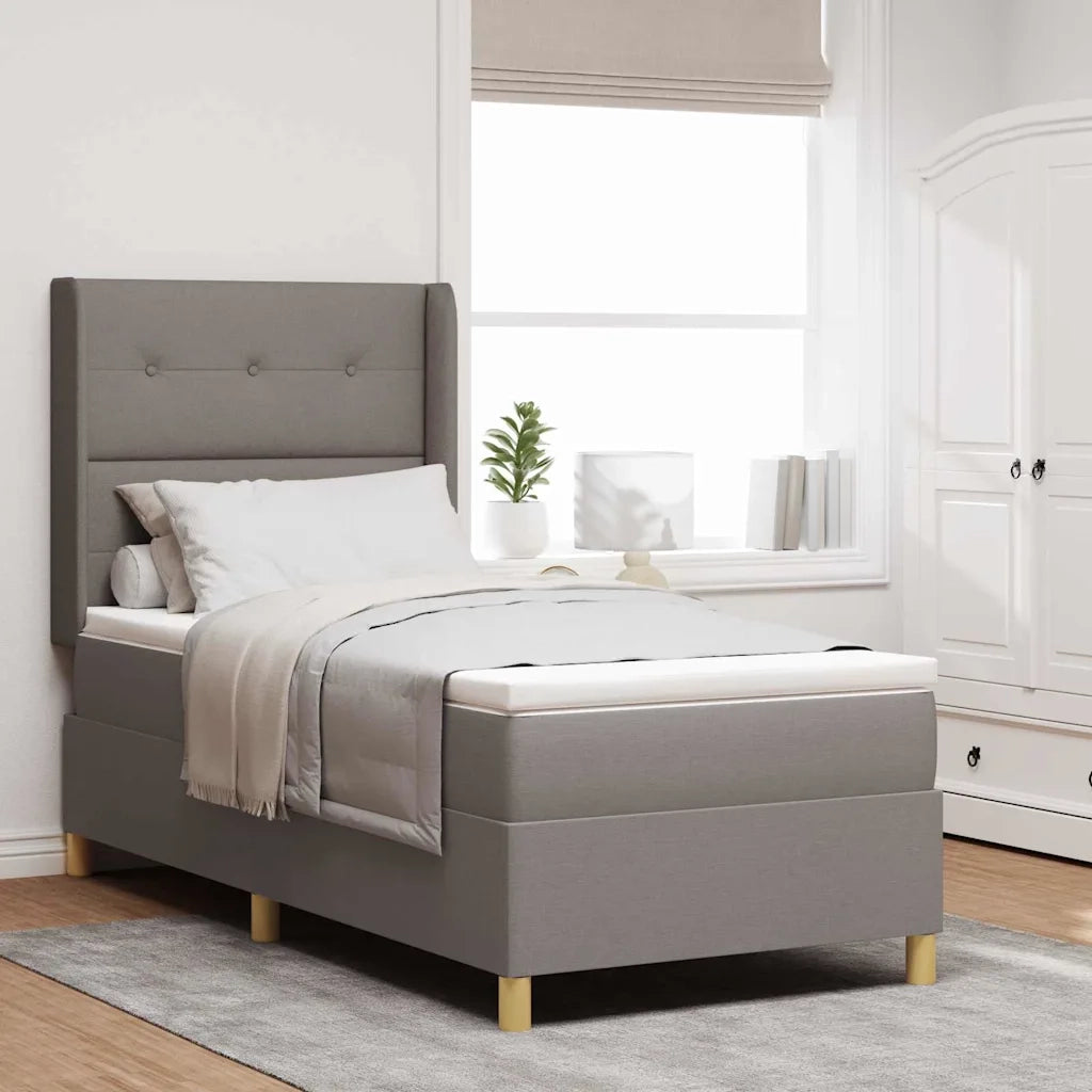 Letto a molle con strisce LED Talpa 90 x 190 cm Tessuto 3343669