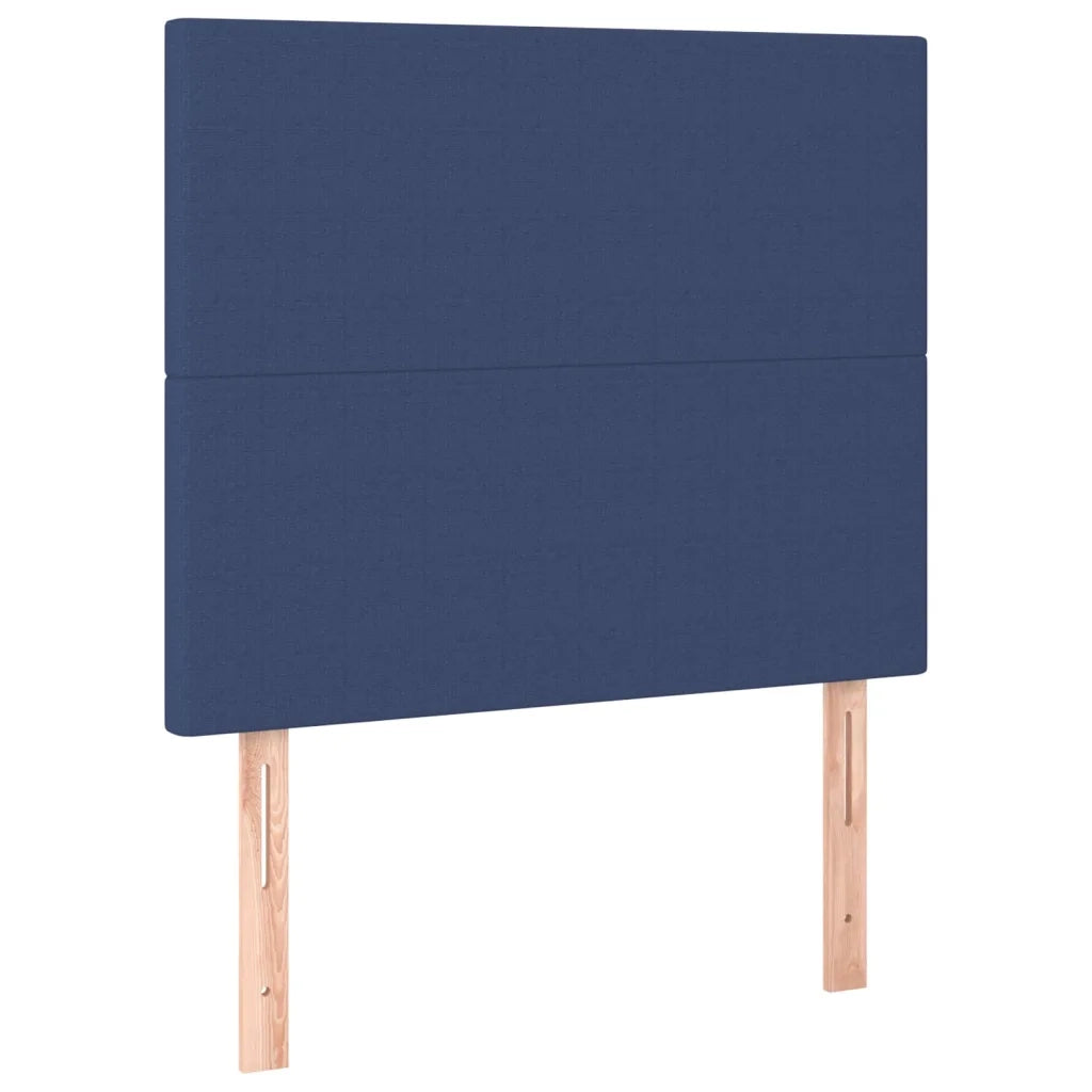 Letto a Molle con Materasso e LED Blu 120x200cm in Tessuto 3134707