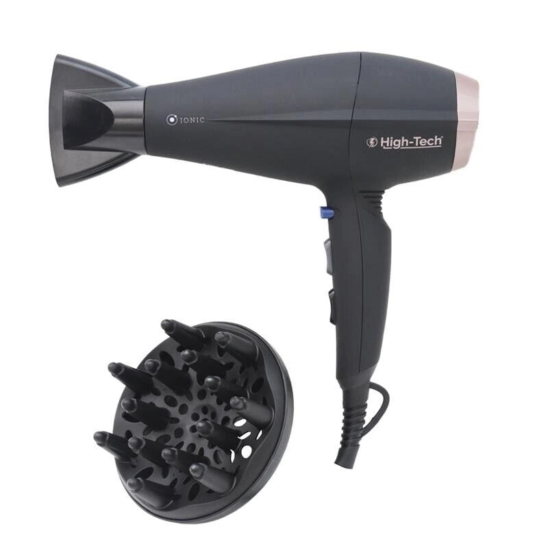 HIGH-TECH ASCIUGACAPELLI CON DIFFUSORE DA 2200 W A 3 LIVELLI DI TEMPERATURA