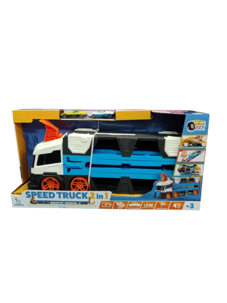 Bisarca con due veicoli inclus,SPeed Truck 2  in 1,Cadabra ,Eta 3+