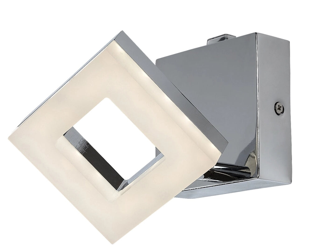 Applique bagno specchio cromata quadrata LED 5W IP44 Rabalux