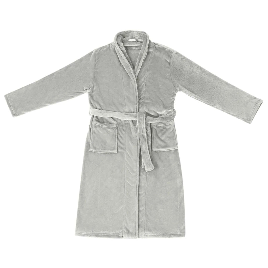 Accappatoio senza Cappuccio Grigio l Flanella 42017281