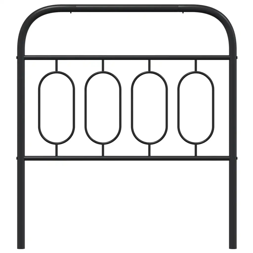 Testiera di Ricambio in Metallo Nero 90 cm 377145