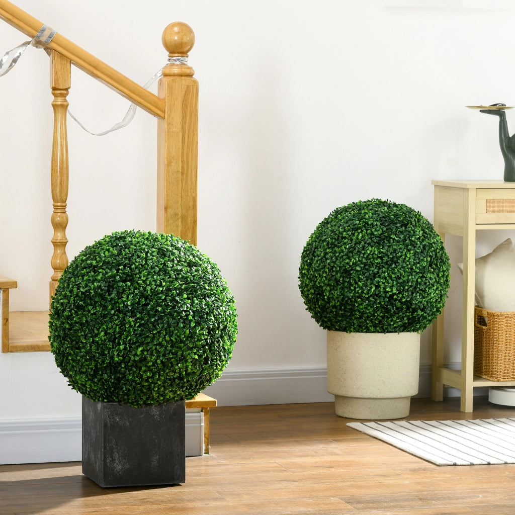 Piante Finte Sfera di Bosso ¨C Minimal ¨C Verde ?50cm Set 2 Pezzi