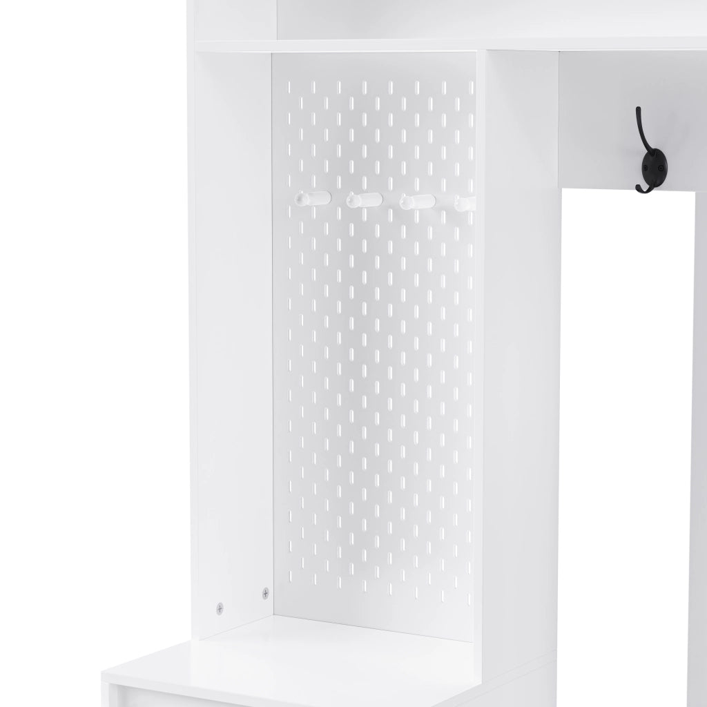 MOBILE INGRESSO Con panca 100x35x180 cm MDF bianco