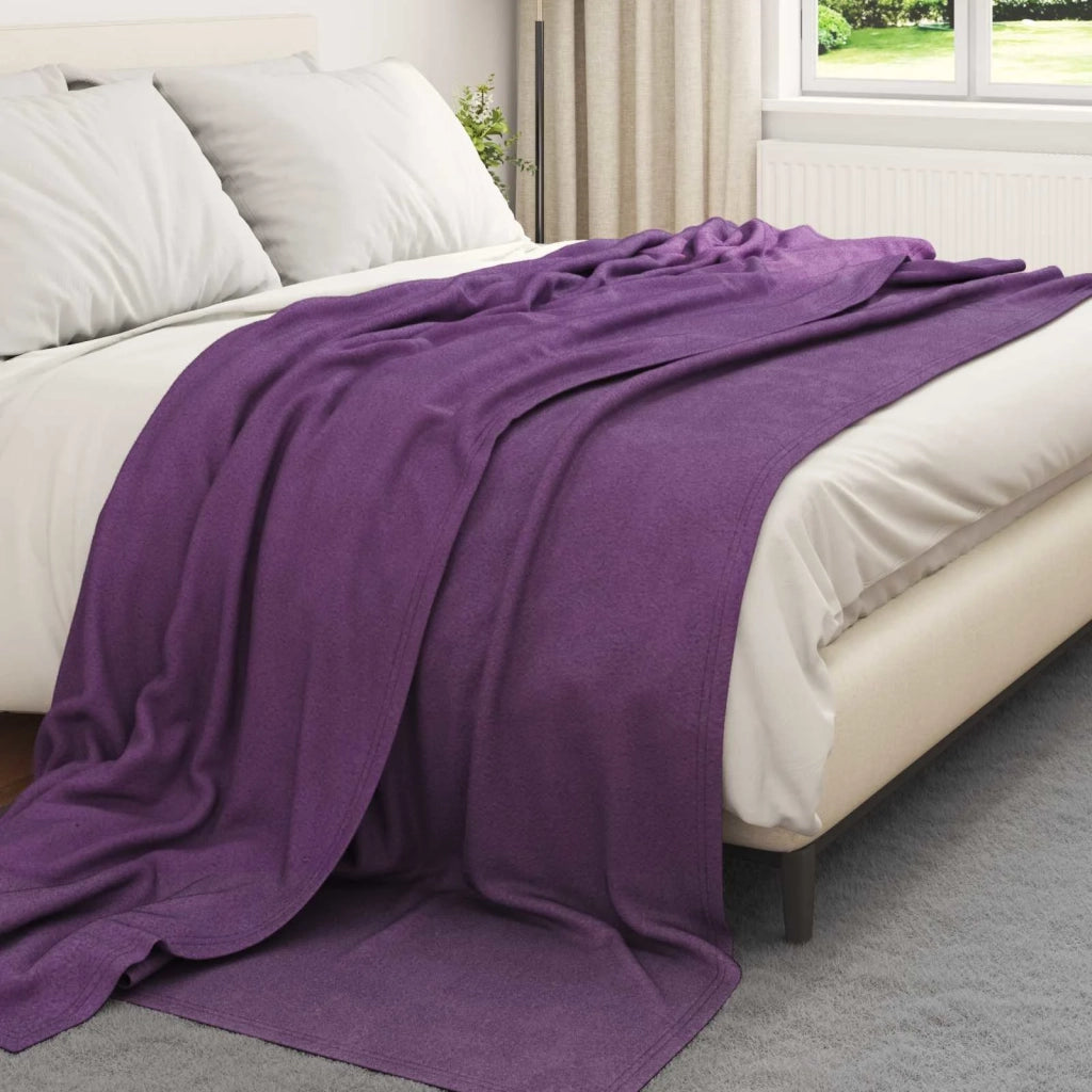 Coperte da Pile 6 pz Viola 240 x 220 cm Panno