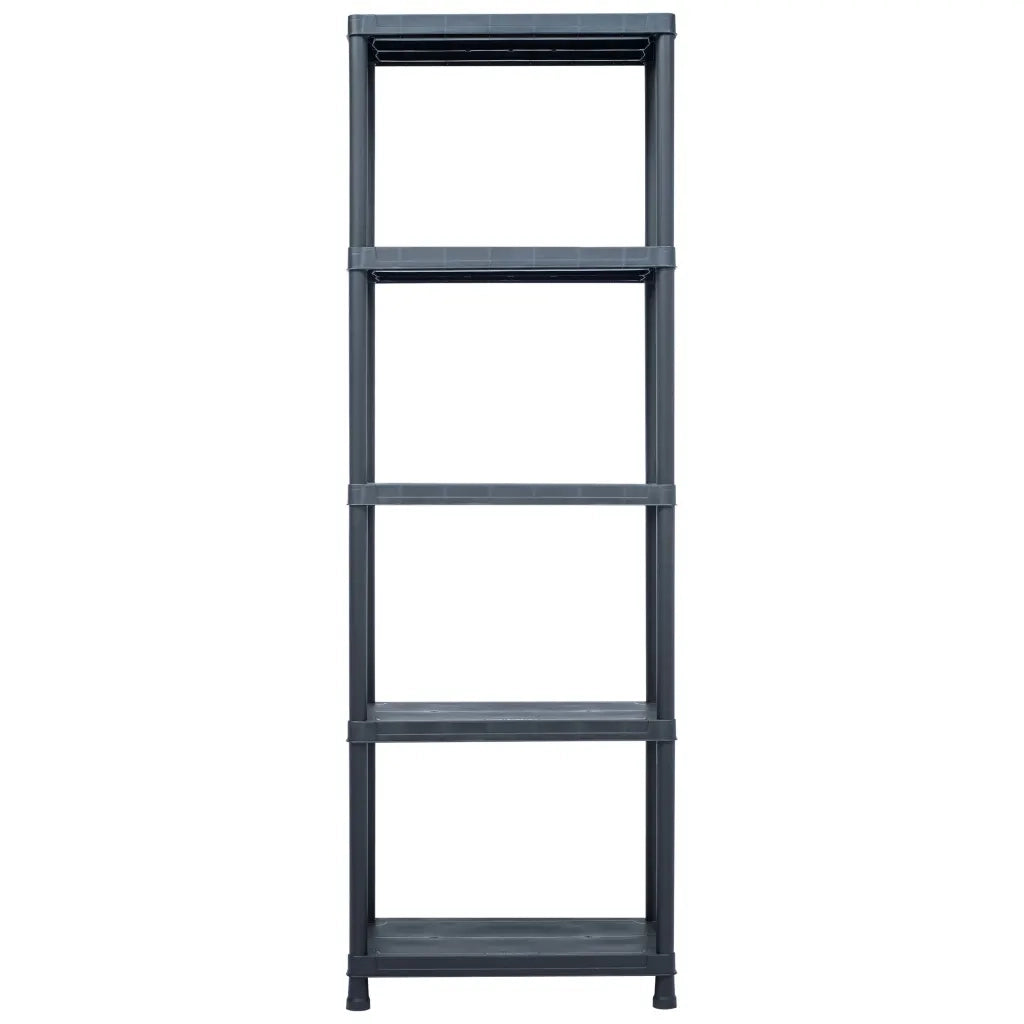 Scaffale Nero 125 kg 60x30x180 cm in Plastica 45674