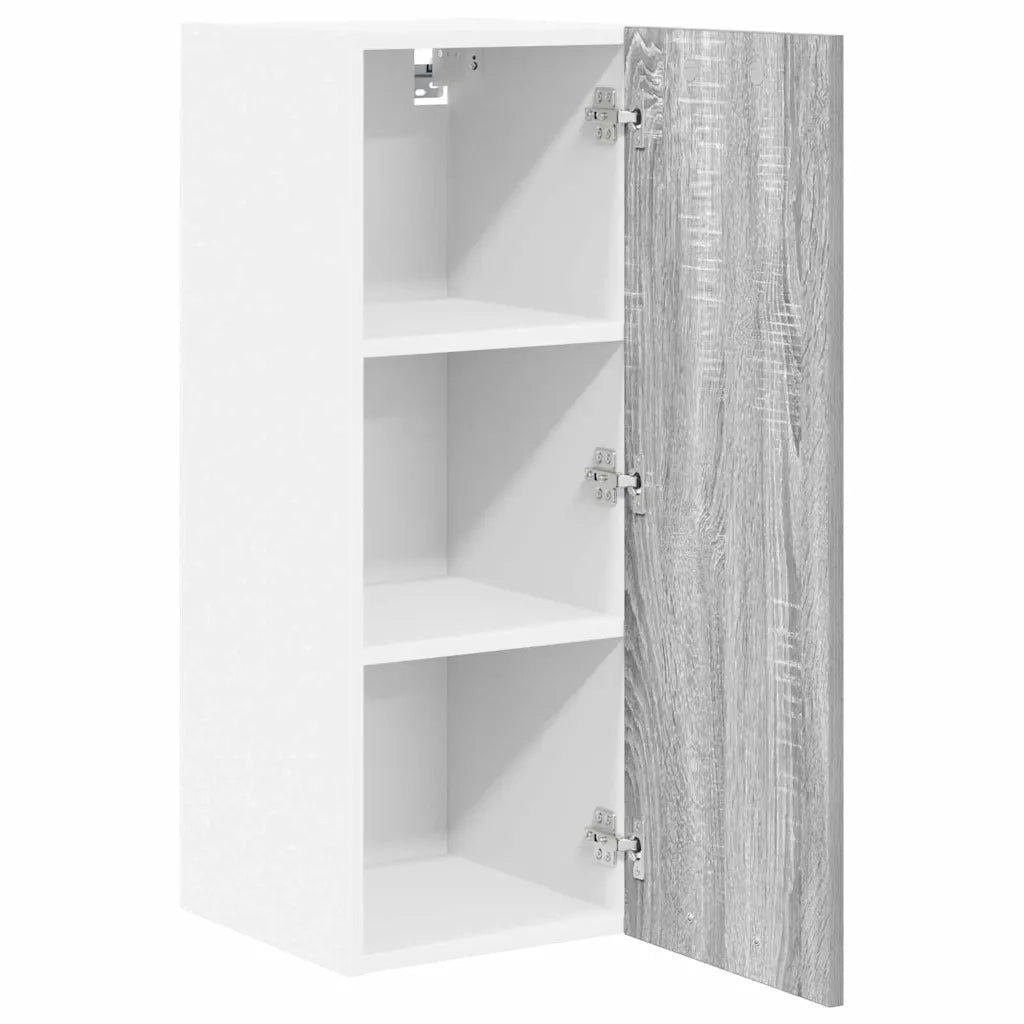 Armadio pensile 2 pcs Grigio Sonoma e Bianco 30 x 31 x 80 cm 884253