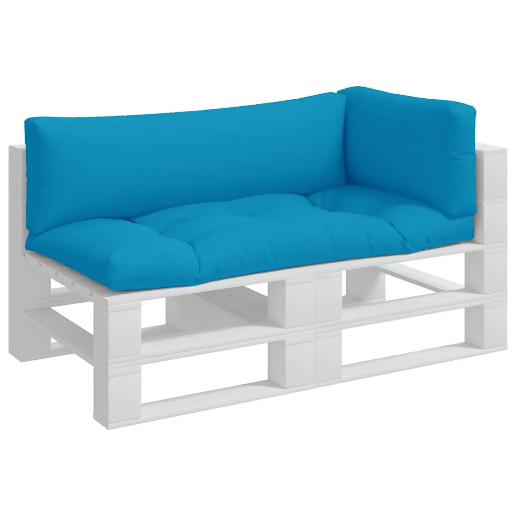 Cuscini per Pallet 3 pz | Cuscini per sedie Azzurro in Tessuto