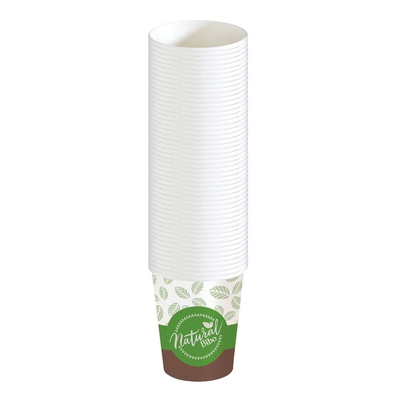 BIBO BICCHIERE IN CARTONCINO BIO 160/170 ML 50 PZ