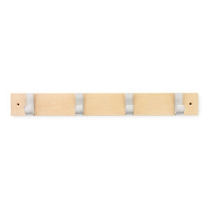 APPENDIABITI IN LEGNO INOFIX  4 POSTI CROMO