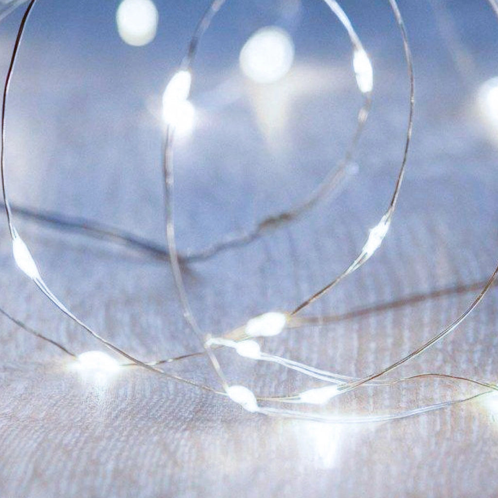 Luci di Natale con 500 micro led cavo rame 9V 50 MT BIANCO piu BIANCO FLASH