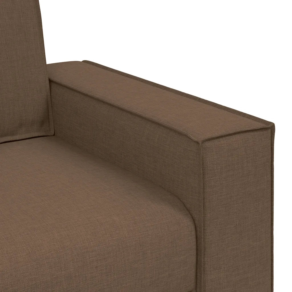 Divano a 2 posti Marrone 160x78x84 cm Tessuto 4104974