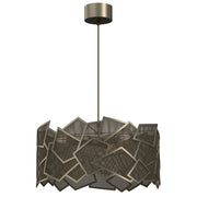 Lampada a sospensione Camo Luminex oro titanio 3xE27