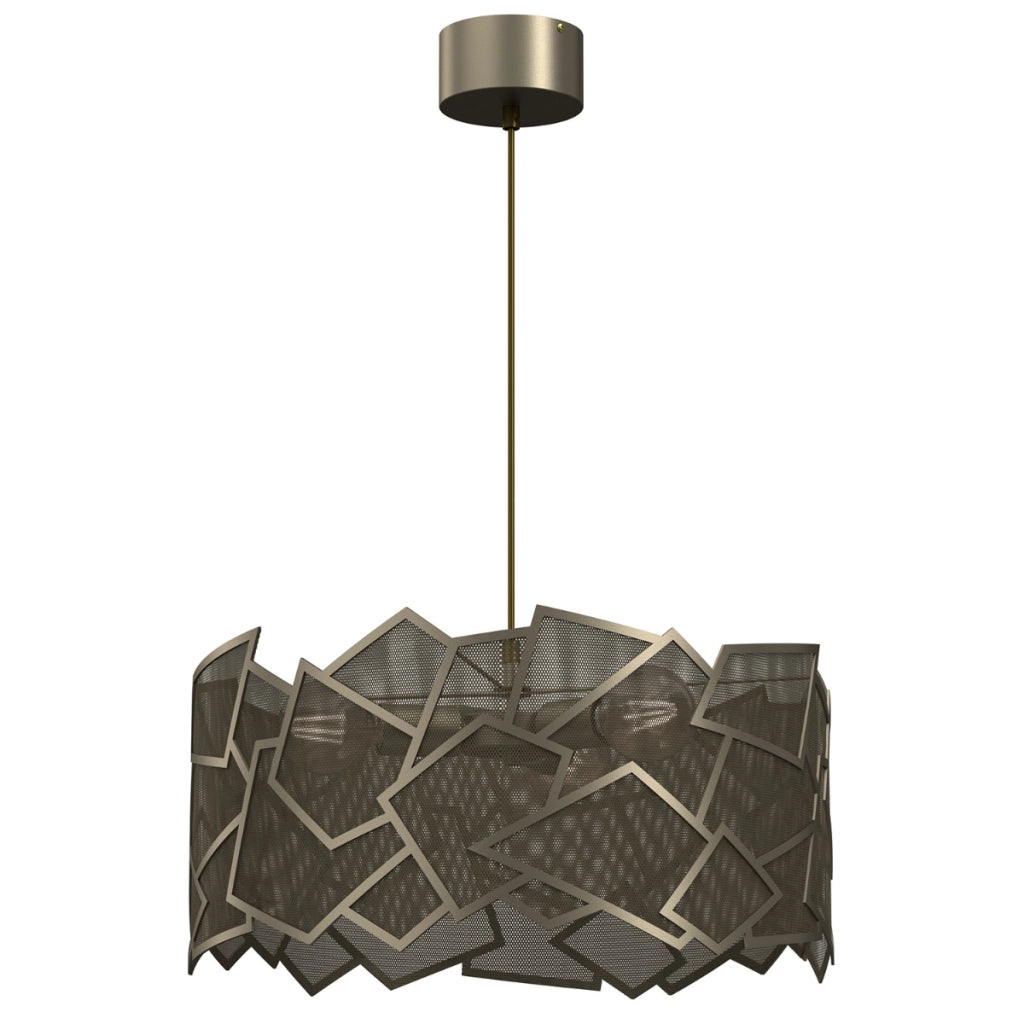Lampada a sospensione Camo Luminex oro titanio 3xE27